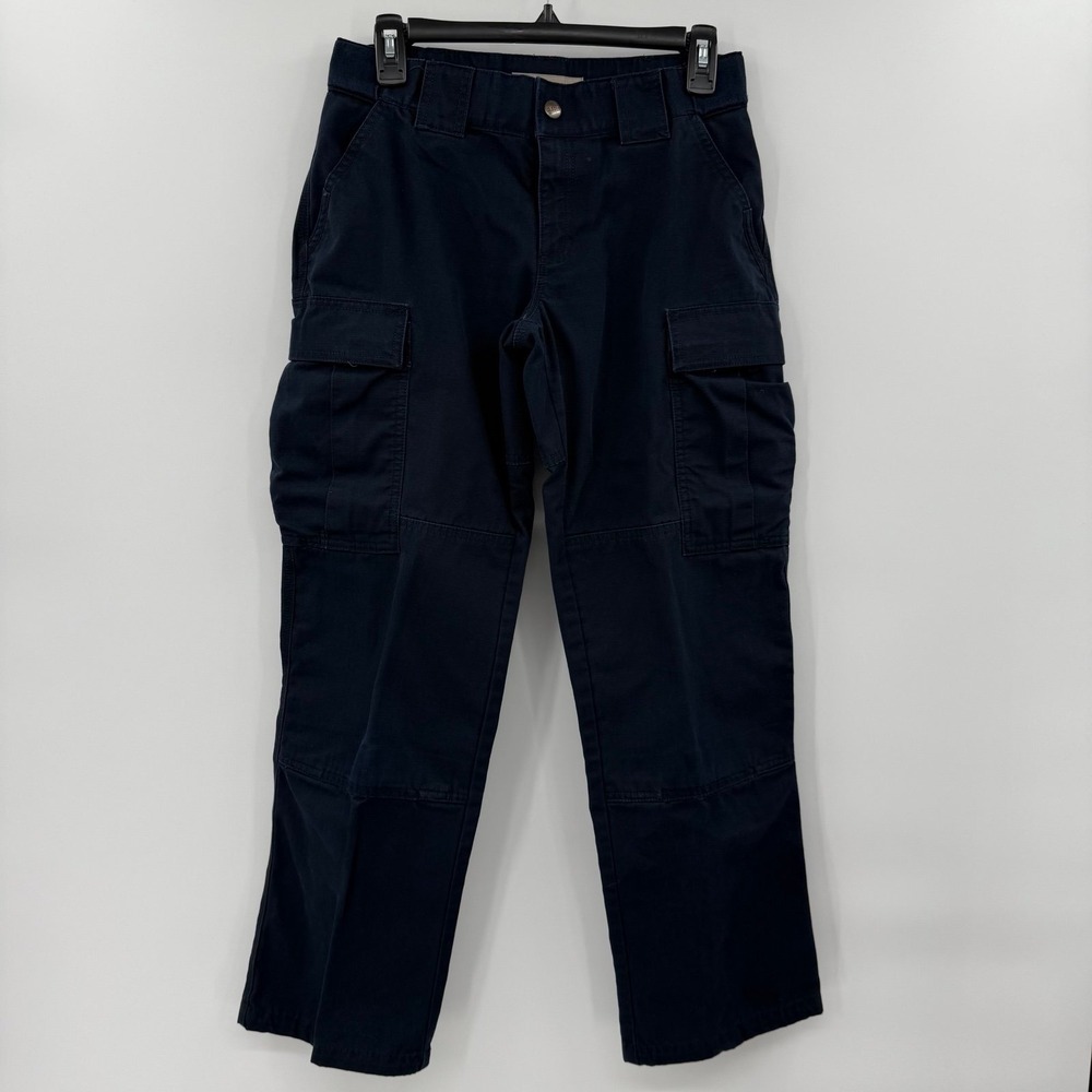 5.11 Tactical Gear Pants Womens Sz 2 Navy Blue Cargo Workwear Uniform Trousers